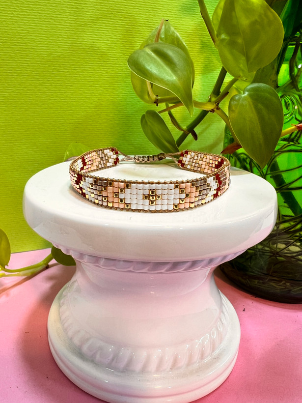 دستبند ۵ ردیف میوکی با طیف چند رنگ جذاب