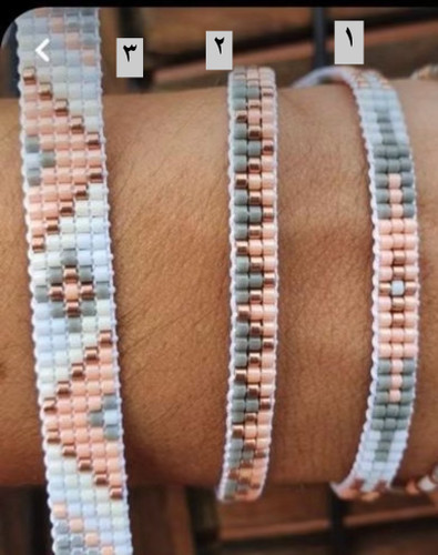 دستبند های ۳ و۵ ردیفه ( طوسی ، صورتی)