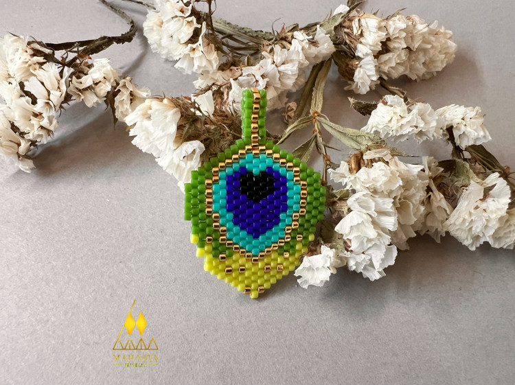 پلاک میوکی طرح پرطاووس