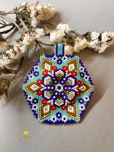 پلاک میوکی طرح اسلیمی چند ضلعی