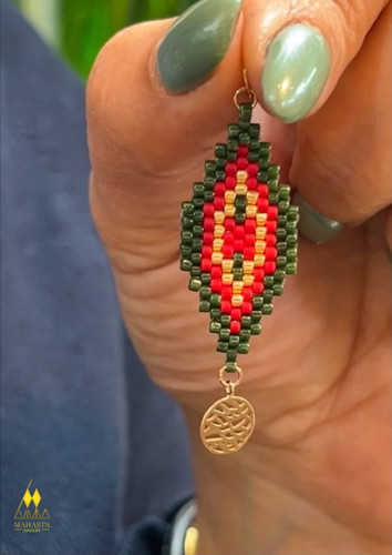 پلاک میوکی ترکیب با آویز پولکی طلا