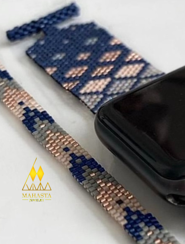 بند اپل واچ مدل لوزی طیف زنگ اصلی (سورمه)