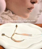 خرید دستبند میوکی رنگی آبی و صورتی، نیمه آماده با بافت ساده شیک و خاص